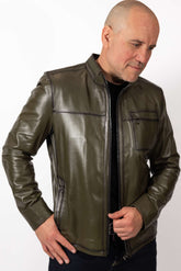 Men's leather jacket Boril